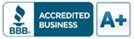 a logo of BBB accredited business