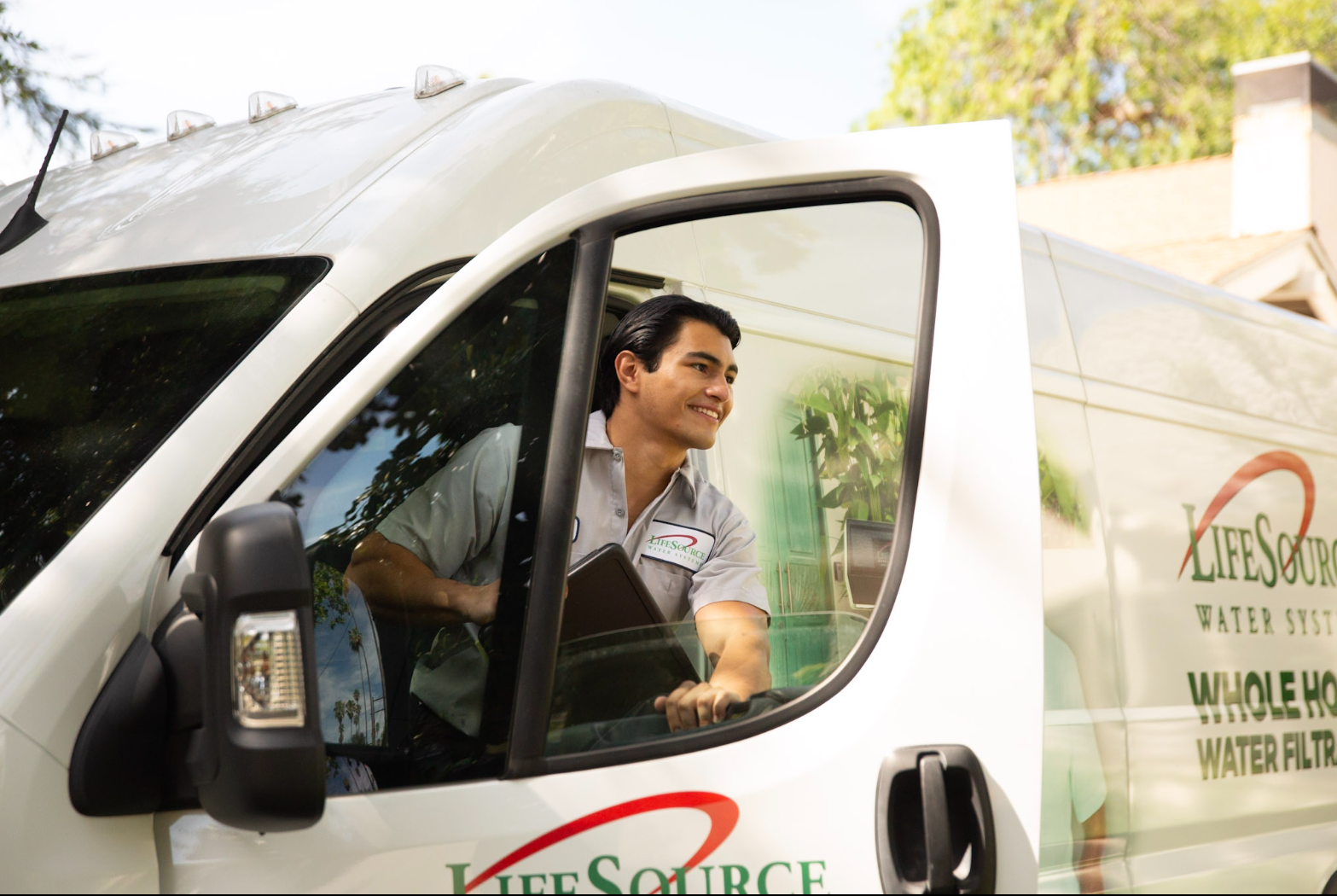 LifeSource service van and technician