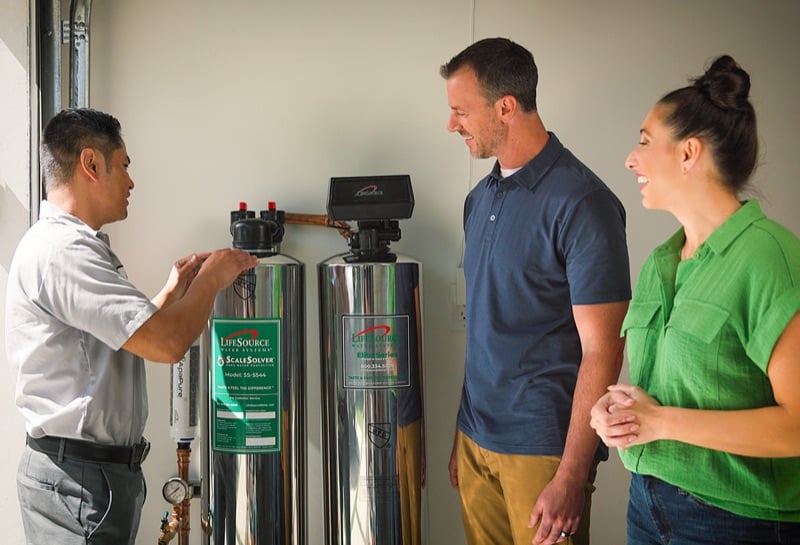 Whole house water filtration tanks
