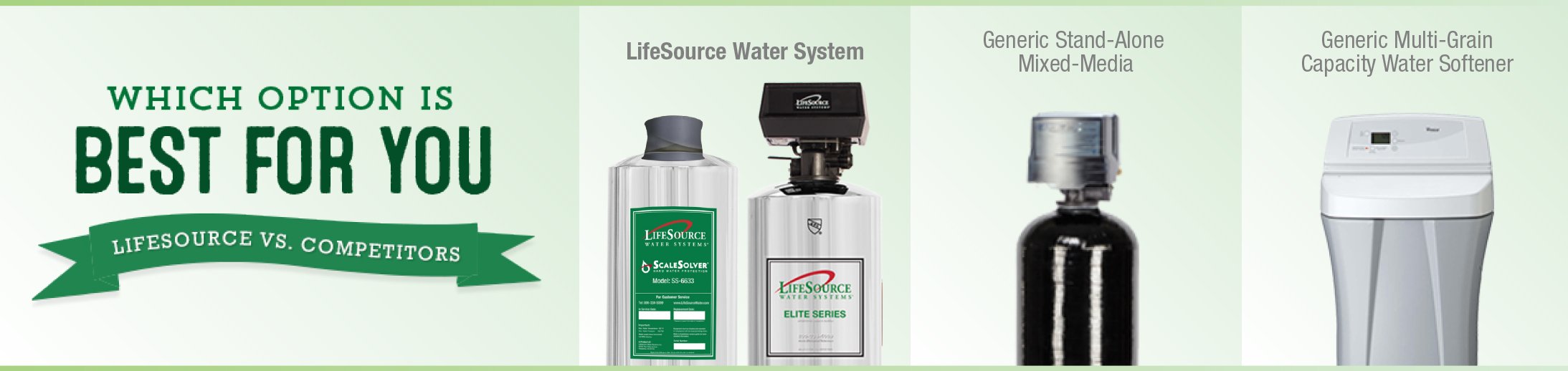 a banner of tanks comparing lifesource with its competitors