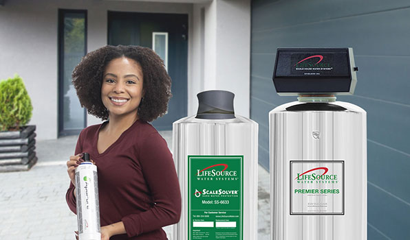 thumbnail of lifesource water tanks with a female model
